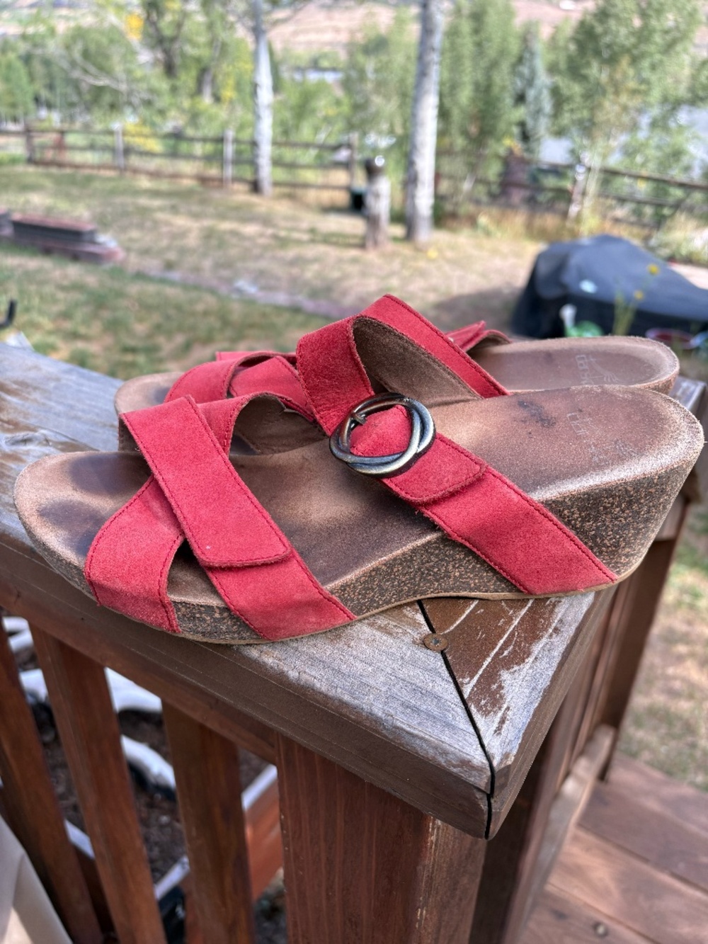 Dansko Size 40 Susie Cork wedge sandal